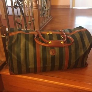 Fendi Pequin Travel Bag